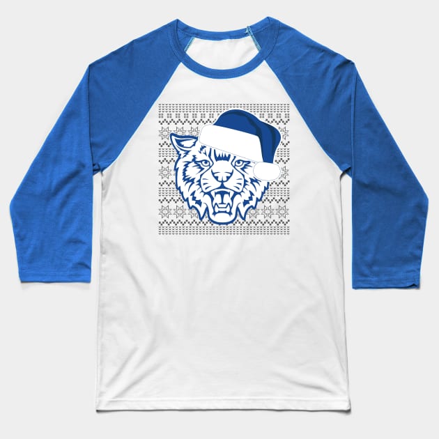 Wildcat Ugly Christmas Sweater Baseball T-Shirt by TheShirtGypsy